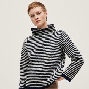 Babaa No. 6 Jumper in Navy Stripe